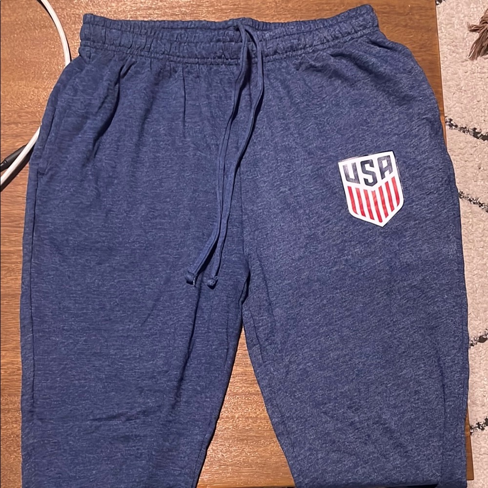 Blue Joggers with USA Logo
